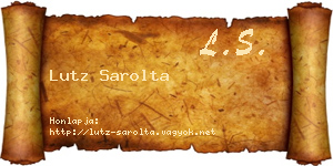 Lutz Sarolta névjegykártya