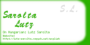 sarolta lutz business card